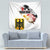 Personalised Germany Seal and Eagle Grunge Flag Tapestry