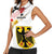 Personalised Germany Seal and Eagle Grunge Flag Women Sleeveless Polo Shirt