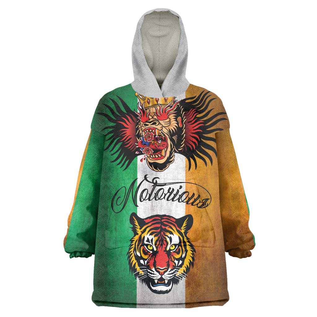 The Ireland - Notorious Wearable Blanket Hoodie Old School Tattoos Grunge Style