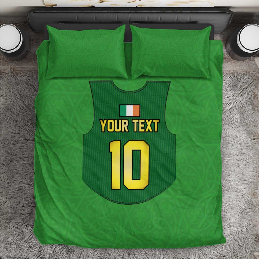 Custom Irish Rugby Bedding Set St Patrick's Day Style - Gilet Costume