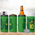 Custom Irish Rugby 4 in 1 Can Cooler Tumbler St Patrick's Day Style - Gilet Costume