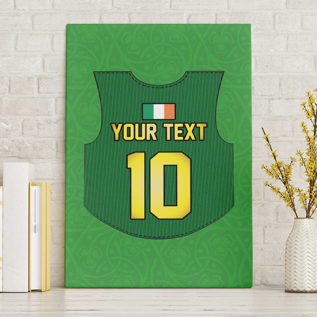 Custom Irish Rugby Canvas Wall Art St Patrick's Day Style - Gilet Costume