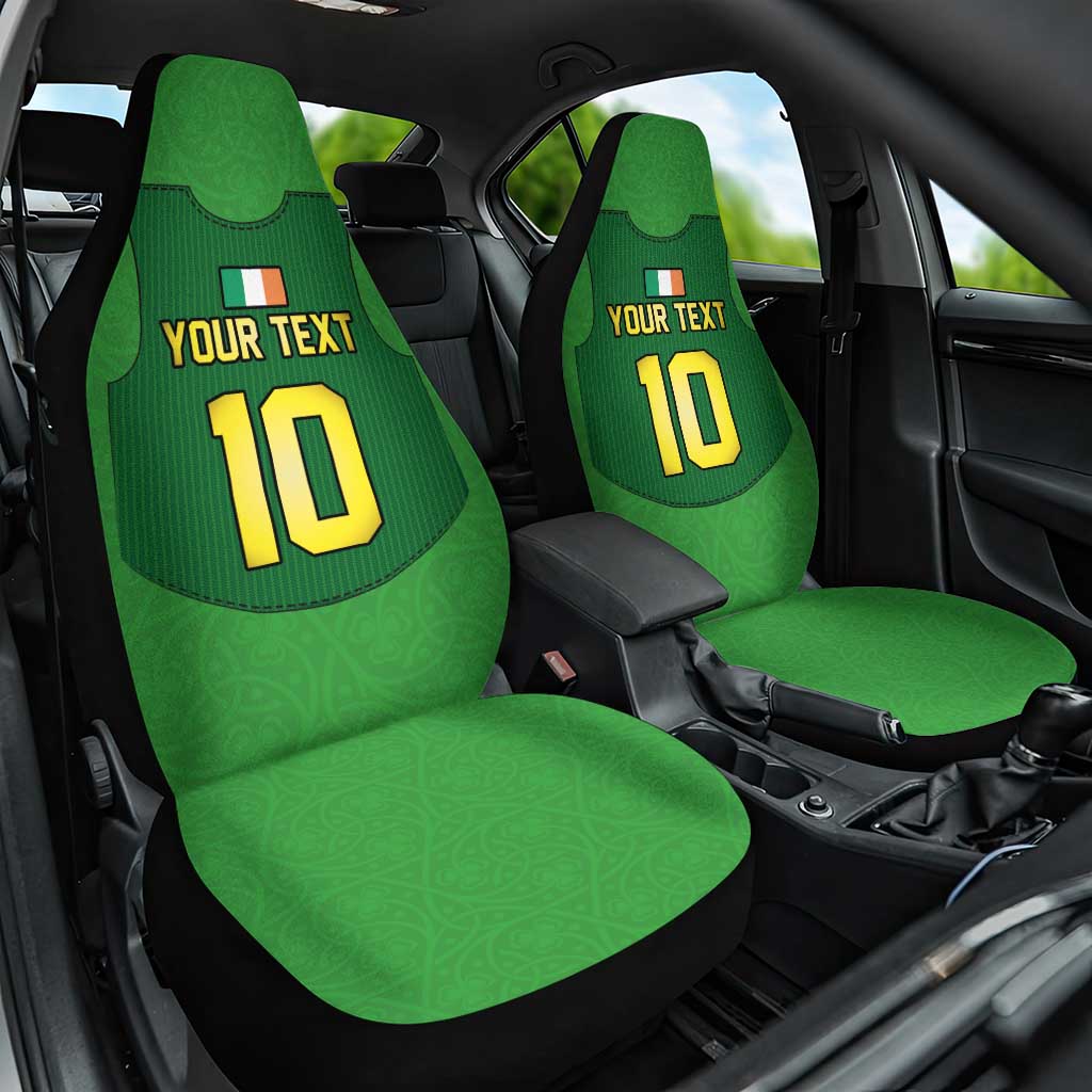 Custom Irish Rugby Car Seat Cover St Patrick's Day Style - Gilet Costume