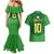 Custom Irish Rugby Couples Matching Mermaid Dress and Hawaiian Shirt St Patrick's Day Style - Gilet Costume