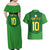 Custom Irish Rugby Couples Matching Off Shoulder Maxi Dress and Hawaiian Shirt St Patrick's Day Style - Gilet Costume