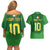 Custom Irish Rugby Couples Matching Off Shoulder Short Dress and Hawaiian Shirt St Patrick's Day Style - Gilet Costume