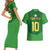 Custom Irish Rugby Couples Matching Short Sleeve Bodycon Dress and Hawaiian Shirt St Patrick's Day Style - Gilet Costume