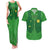 Custom Irish Rugby Couples Matching Tank Maxi Dress and Hawaiian Shirt St Patrick's Day Style - Gilet Costume