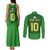 Custom Irish Rugby Couples Matching Tank Maxi Dress and Long Sleeve Button Shirt St Patrick's Day Style - Gilet Costume