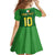 Custom Irish Rugby Family Matching Long Sleeve Bodycon Dress and Hawaiian Shirt St Patrick's Day Style - Gilet Costume