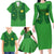 Custom Irish Rugby Family Matching Long Sleeve Bodycon Dress and Hawaiian Shirt St Patrick's Day Style - Gilet Costume