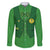 Custom Irish Rugby Family Matching Long Sleeve Bodycon Dress and Hawaiian Shirt St Patrick's Day Style - Gilet Costume