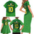 Custom Irish Rugby Family Matching Short Sleeve Bodycon Dress and Hawaiian Shirt St Patrick's Day Style - Gilet Costume