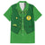 Custom Irish Rugby Family Matching Short Sleeve Bodycon Dress and Hawaiian Shirt St Patrick's Day Style - Gilet Costume