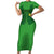 Custom Irish Rugby Family Matching Short Sleeve Bodycon Dress and Hawaiian Shirt St Patrick's Day Style - Gilet Costume