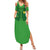 Custom Irish Rugby Family Matching Summer Maxi Dress and Hawaiian Shirt St Patrick's Day Style - Gilet Costume