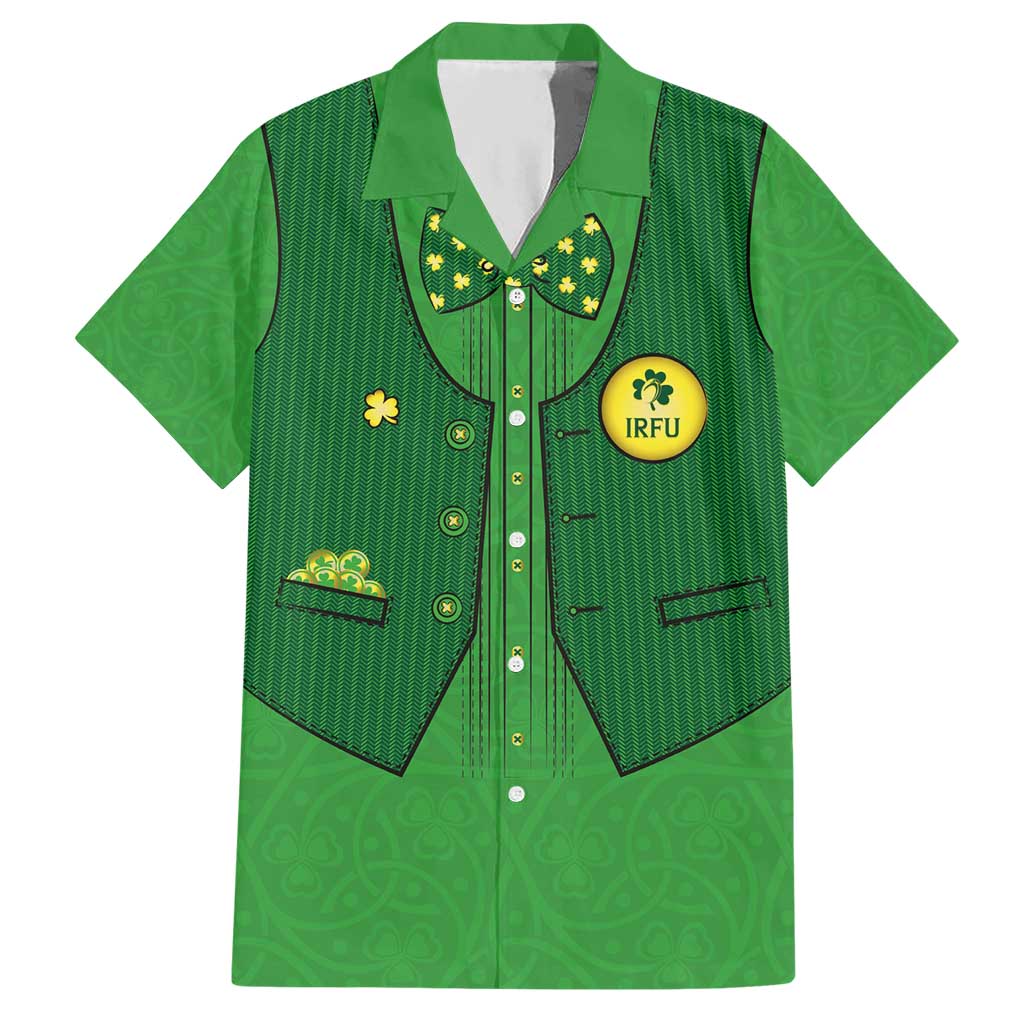 Custom Irish Rugby Hawaiian Shirt St Patrick's Day Style - Gilet Costume