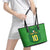 Custom Irish Rugby Leather Tote Bag St Patrick's Day Style - Gilet Costume