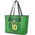 Custom Irish Rugby Leather Tote Bag St Patrick's Day Style - Gilet Costume