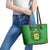 Custom Irish Rugby Leather Tote Bag St Patrick's Day Style - Gilet Costume