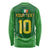 Custom Irish Rugby Long Sleeve Shirt St Patrick's Day Style - Gilet Costume