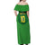 Custom Irish Rugby Off Shoulder Maxi Dress St Patrick's Day Style - Gilet Costume