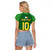 Custom Irish Rugby Raglan Cropped T Shirt St Patrick's Day Style - Gilet Costume - Wonder Print Shop