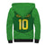 Custom Irish Rugby Sherpa Hoodie St Patrick's Day Style - Gilet Costume - Wonder Print Shop