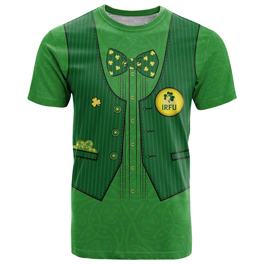 Custom Irish Rugby T Shirt St Patrick's Day Style - Gilet Costume