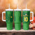 Custom Irish Rugby Tumbler With Handle St Patrick's Day Style - Gilet Costume - Wonder Print Shop