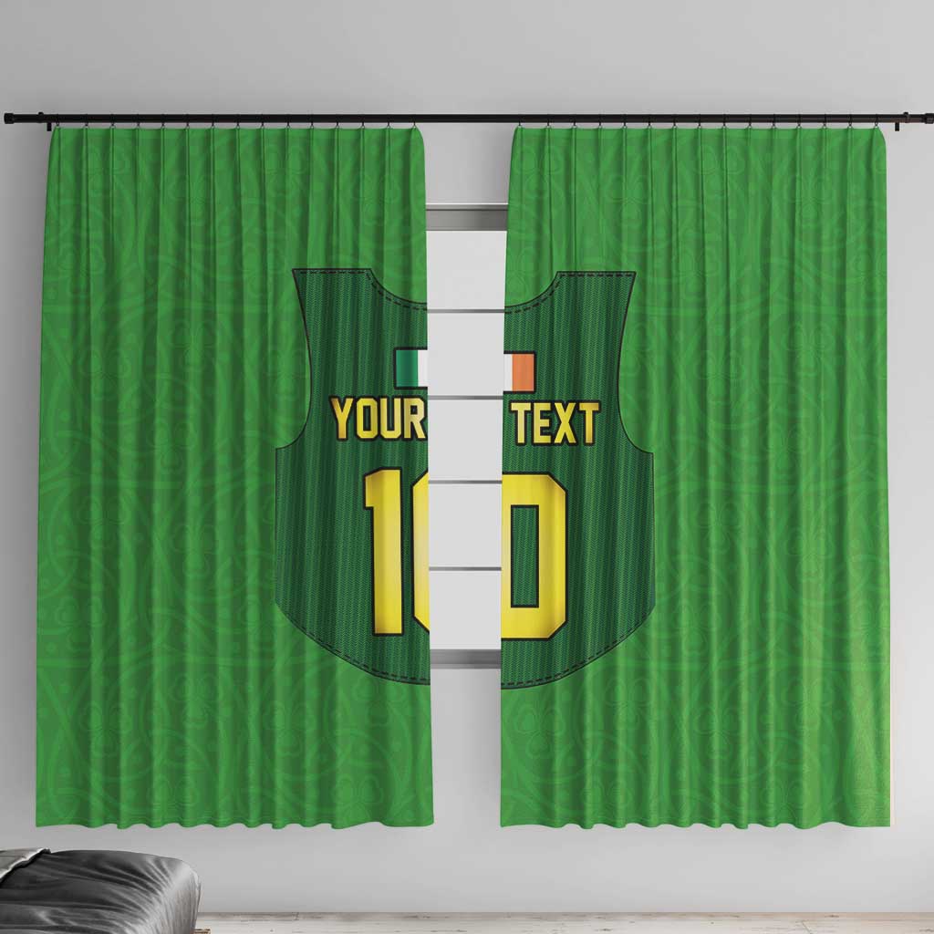 Custom Irish Rugby Window Curtain St Patrick's Day Style - Gilet Costume