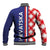 Croatia Hrvatska Checkerboard Half Style Baseball Jacket