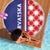 Croatia Hrvatska Checkerboard Half Style Beach Blanket