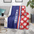 Croatia Hrvatska Checkerboard Half Style Blanket