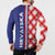 Croatia Hrvatska Checkerboard Half Style Button Sweatshirt