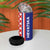 Croatia Hrvatska Checkerboard Half Style 4 in 1 Can Cooler Tumbler