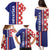 Croatia Hrvatska Checkerboard Half Style Family Matching Puletasi and Hawaiian Shirt