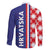 Croatia Hrvatska Checkerboard Half Style Family Matching Puletasi and Hawaiian Shirt