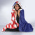 Croatia Hrvatska Checkerboard Half Style Hooded Blanket