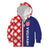 Croatia Hrvatska Checkerboard Half Style Kid Hoodie