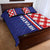 Croatia Hrvatska Checkerboard Half Style Quilt Bed Set - Wonder Print Shop