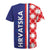 Croatia Hrvatska Checkerboard Half Style Rugby Jersey - Wonder Print Shop