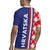 Croatia Hrvatska Checkerboard Half Style Rugby Jersey - Wonder Print Shop