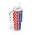 Croatia Hrvatska Checkerboard Half Style Tumbler With Handle - Wonder Print Shop