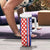 Croatia Hrvatska Checkerboard Half Style Tumbler With Handle - Wonder Print Shop