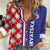 Croatia Hrvatska Checkerboard Half Style Women Casual Shirt - Wonder Print Shop