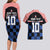 Custom Croatia Kockasti Football Jersey Couples Matching Long Sleeve Bodycon Dress and Hawaiian Shirt