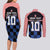 Custom Croatia Kockasti Football Jersey Couples Matching Long Sleeve Bodycon Dress and Long Sleeve Button Shirt