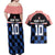 Custom Croatia Kockasti Football Jersey Couples Matching Off Shoulder Maxi Dress and Hawaiian Shirt