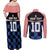 Custom Croatia Kockasti Football Jersey Couples Matching Off Shoulder Maxi Dress and Long Sleeve Button Shirt